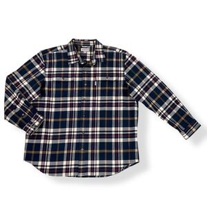 Carhartt Shirt Men 2XL Multicolor Plaid Long Sleeve Flannel Button Down Original